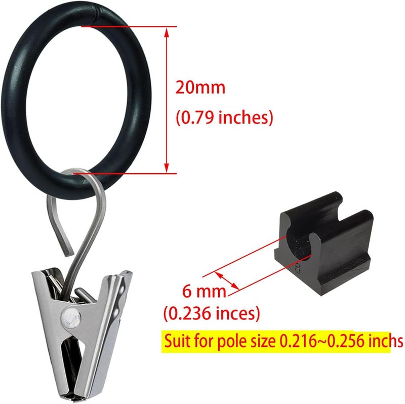 Luckupper Garden Flag Clips and Stoppers,Tiger Clip with Ring and U Clamp(for 6mm Rod),Anti Wind Accessories for Garden Flag Holder - Image 5